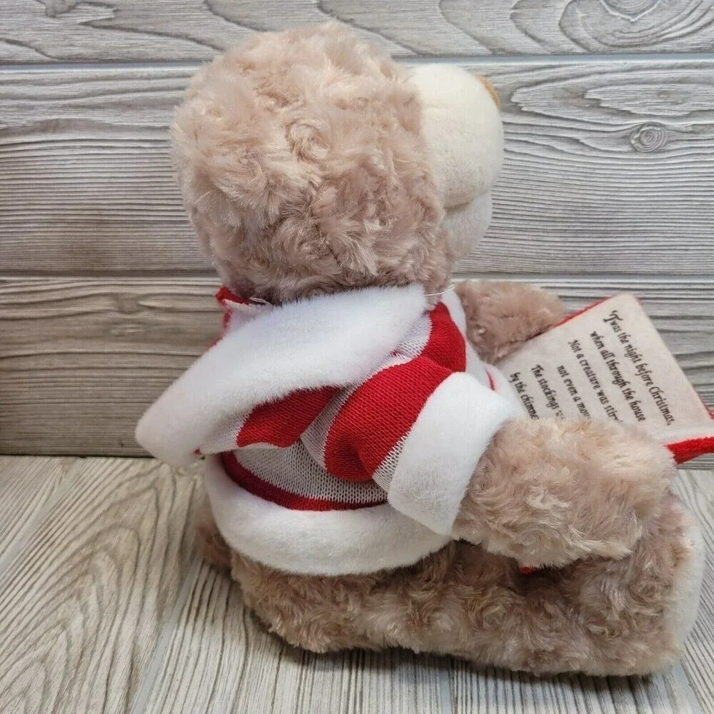 Cracker Barrel Story Time Teddy Bear Animated Twas The Night Before Christmas‎